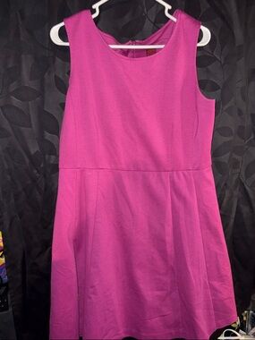 212 Collection Girls' Sleeveless Magenta Party Dress